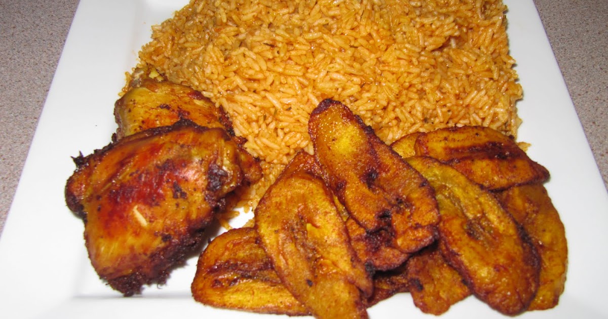 Repas combiné à base de riz Jollof